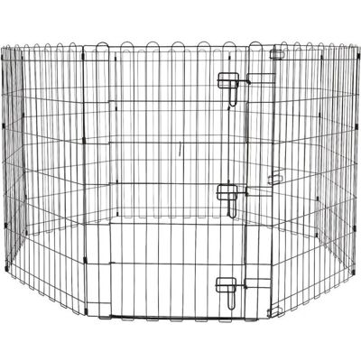 Valla metálica para perros - 152.4x152.4x91.4cm en metal Valla metálica para perros - 152.4x152.4x91.4cm en metal