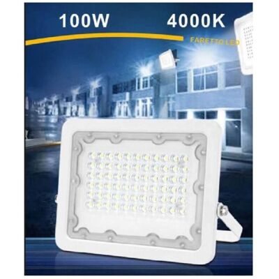 TRADE SHOP TRAESIO Foco LED 100W - Exterior IP65 - Blanco Natural TRADE SHOP TRAESIO Foco LED 100W - Exterior IP65 - Blanco Natural