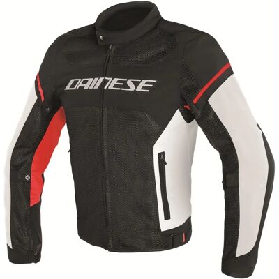 Dainese Air Frame D1 Tex Motorcykeltextiljacka - Svart Vit Röd Dainese Air Frame D1 Tex Motorcykeltextiljacka - Svart Vit Röd