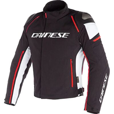 Veste en textile moto Dainese Racing 3 D-Dry - Imperméable, Protège - Publicité Veste en textile moto Dainese Racing 3 D-Dry - Imperméable, Protège - Publicité
