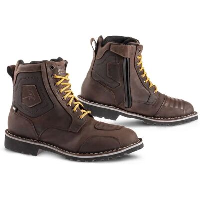 FALCO - Ranger 2 - Cuir brun foncé - D3O - Bottes - Publicité FALCO - Ranger 2 - Cuir brun foncé - D3O - Bottes - Publicité