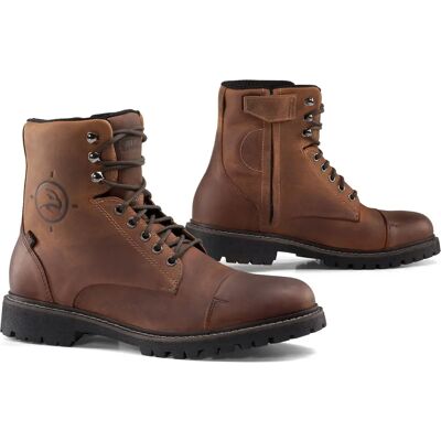 Bottes moto Gordon 2 marron - Sécurité & Style - Publicité Bottes moto Gordon 2 marron - Sécurité & Style - Publicité