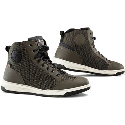 FALCO Nomad 2 Armee-Grün Leder Stadt Motorrad Schuhe - Baskets moto homme FALCO Nomad 2 Armee-Grün Leder Stadt Motorrad Schuhe - Baskets moto homme