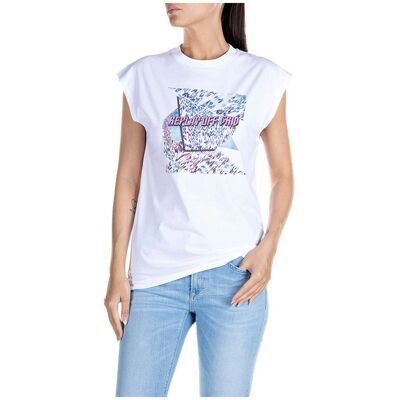 T-shirt in cotone Replay W3624A.000.22658P.001 donna - T-shirt T-shirt in cotone Replay W3624A.000.22658P.001 donna - T-shirt