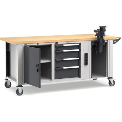 Fami Master - 2000x750x921/1271 mm - Grigio - Workbench Fami Master - 2000x750x921/1271 mm - Grigio - Workbench