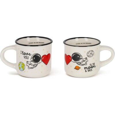 Legami Valentinstag Espresso für Zwei Kaffeetassen - Liebe Legami Valentinstag Espresso für Zwei Kaffeetassen - Liebe