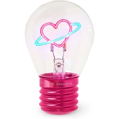 Legami bombilla ficción corazón planeta - Lámpara de mesa Legami bombilla ficción corazón planeta - Lámpara de mesa