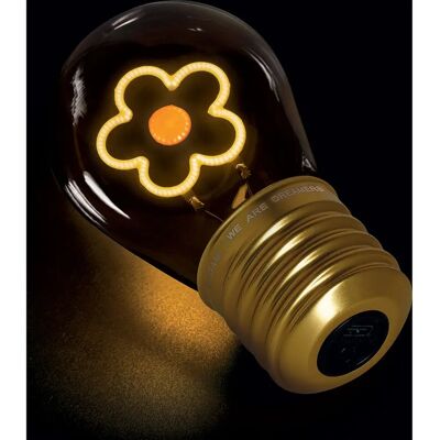 Legami Forma de bombilla Luz de mesa Daisy - Lámpara Legami Forma de bombilla Luz de mesa Daisy - Lámpara