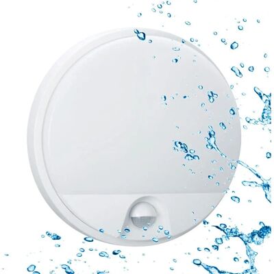 SIGMALED LIGHTING - LED Deckenleuchte 10W mit PIR Bewegungsmelder - Wasserfest IP54 Warmweiß 3000K 900 Lumen SIGMALED LIGHTING - LED Deckenleuchte 10W mit PIR Bewegungsmelder - Wasserfest IP54 Warmweiß 3000K 900 Lumen