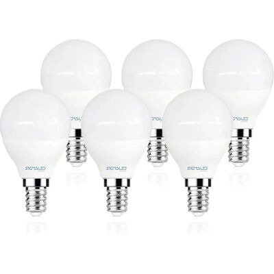 SIGMALED LIGHTING Bombilla LED E14 6W - Blanco Natural - 480lm - A+ - Pack 6 SIGMALED LIGHTING Bombilla LED E14 6W - Blanco Natural - 480lm - A+ - Pack 6