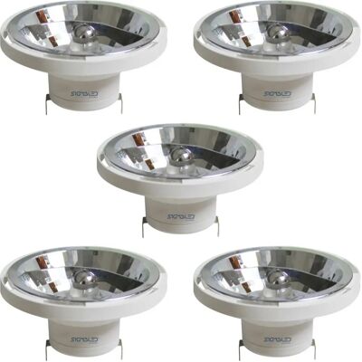 Sigmaled Lighting AR111 Luz blanca cálida 3000K foco LED - Pack 5 Sigmaled Lighting AR111 Luz blanca cálida 3000K foco LED - Pack 5
