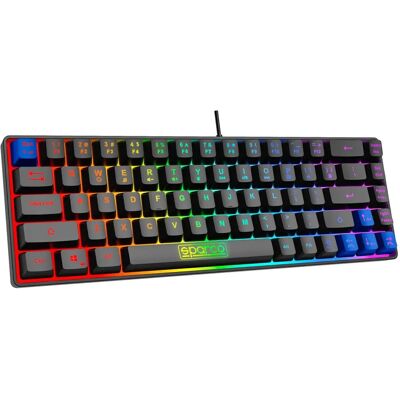 Sparco SPKEYBWIRED Gaming Tastatur - US Layout Schwarz Sparco SPKEYBWIRED Gaming Tastatur - US Layout Schwarz