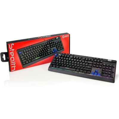 Teclado de juegos Sparco SPMEMKEYBESP Negro Español Qwerty - Teclado de Juegos Teclado de juegos Sparco SPMEMKEYBESP Negro Español Qwerty - Teclado de Juegos