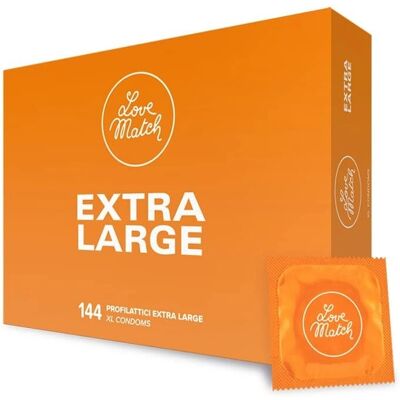 Love Match XL - Prezervatywy Extra Duże - 144 szt Love Match XL - Prezervatywy Extra Duże - 144 szt