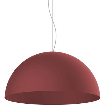 Lumicom Cassis Lampada a Sospensione - Metallo e Cuoio Rosso - 42W Max Lumicom Cassis Lampada a Sospensione - Metallo e Cuoio Rosso - 42W Max