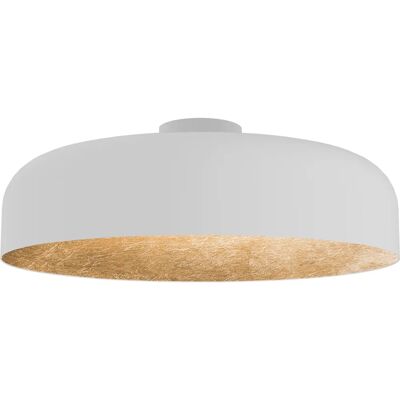Lumicom Tuzzi Lampada da Soffitto - 40cm Bianco Opaco/Foglia Oro - E27 Max 42W Lumicom Tuzzi Lampada da Soffitto - 40cm Bianco Opaco/Foglia Oro - E27 Max 42W