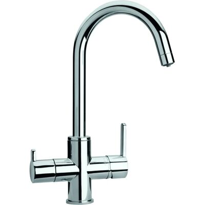 Rubinetto cucina Schock SXPURA80 cromato - Doppio controllo, 36.3 cm Rubinetto cucina Schock SXPURA80 cromato - Doppio controllo, 36.3 cm
