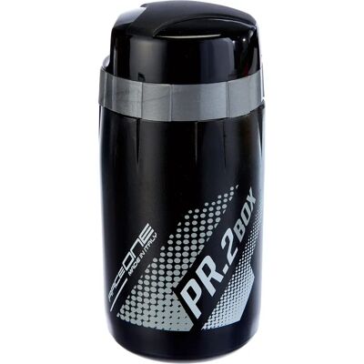 RaceOne Wasserflasche - 500ml Doppeltes Fach - Schwarz/Weiß RaceOne Wasserflasche - 500ml Doppeltes Fach - Schwarz/Weiß