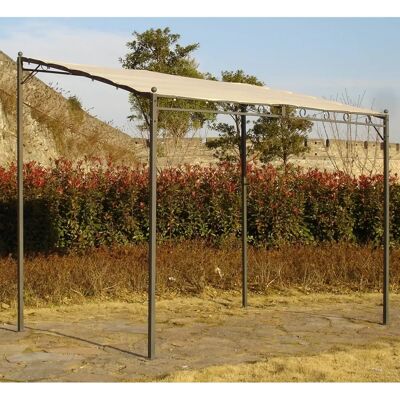 DMORA Pergola da giardino a parete - Struttura robusta - 300x200cm DMORA Pergola da giardino a parete - Struttura robusta - 300x200cm