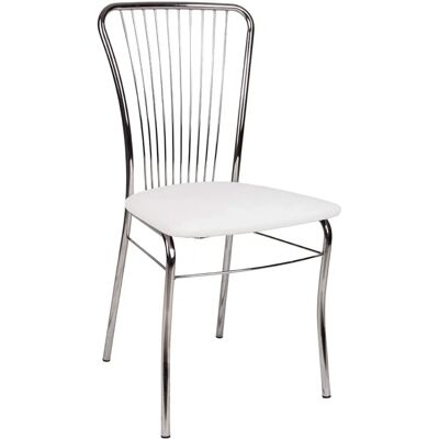 Dmora Weiße Moderne Stuhl - Esszimmer, Küche, Wohnzimmer Dmora Weiße Moderne Stuhl - Esszimmer, Küche, Wohnzimmer