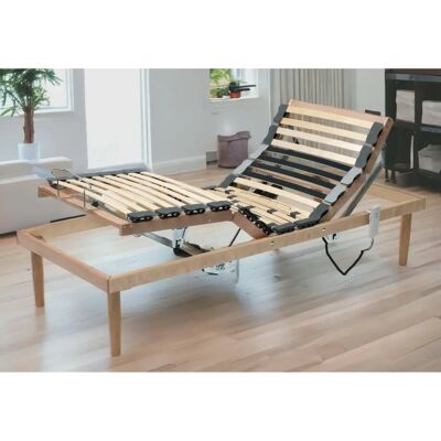 TALAMO ITALIA Rete Damiana - Doghe in Legno, Motorized, 80x190cm TALAMO ITALIA Rete Damiana - Doghe in Legno, Motorized, 80x190cm