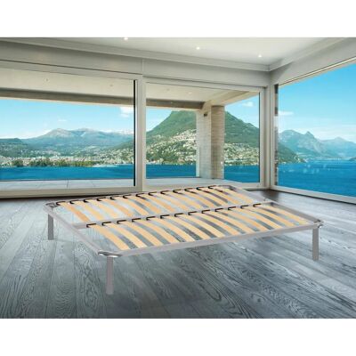 TALAMO ITALIA Rete letto doppia Margaret - Supporto ortopedico a doghe - 160x190 cm TALAMO ITALIA Rete letto doppia Margaret - Supporto ortopedico a doghe - 160x190 cm