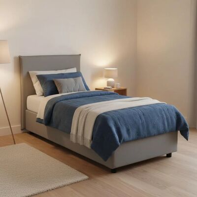 Letto con Spazio di Stoccaggio DMORA Anna - Adatto per materasso 80x190cm Letto con Spazio di Stoccaggio DMORA Anna - Adatto per materasso 80x190cm