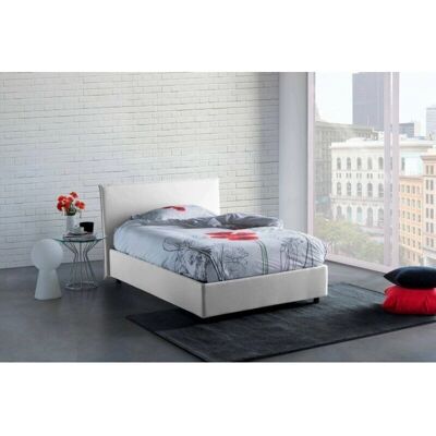 Letto Talamo Italia Asmara - Spazio di archiviazione, 120x190cm, Bianco Letto Talamo Italia Asmara - Spazio di archiviazione, 120x190cm, Bianco