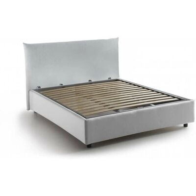 Letto in tessuto Ornella di Talamo Italia - Con contenitore, Made in Italy Letto in tessuto Ornella di Talamo Italia - Con contenitore, Made in Italy