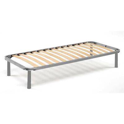 Talamo Italia - Base de cama individual con 13 listones - Hecho en Italia Talamo Italia - Base de cama individual con 13 listones - Hecho en Italia