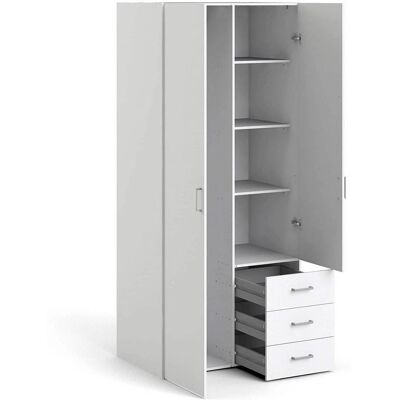 DMORA Armadio con due porte e tre cassetti DMORA Armadio con due porte e tre cassetti