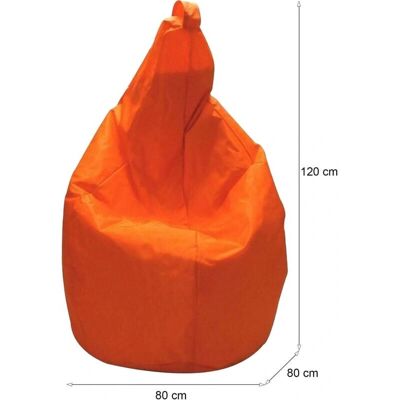 DMORA Sillón de Tela Naranja - Ergonómico, Suave, Casual DMORA Sillón de Tela Naranja - Ergonómico, Suave, Casual