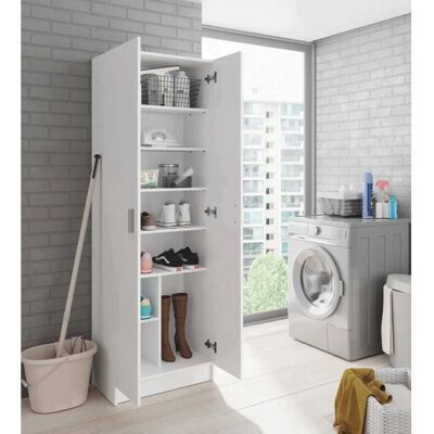 Armadio multiuso Portsmouth bianco DMORA - Armadio Armadio multiuso Portsmouth bianco DMORA - Armadio