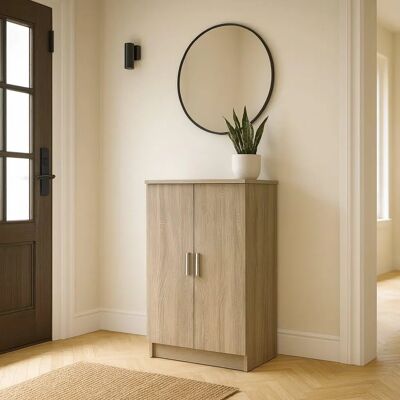DMORA - Mehrzweck-Schrank - 6 Regale - Modernes Design DMORA - Mehrzweck-Schrank - 6 Regale - Modernes Design