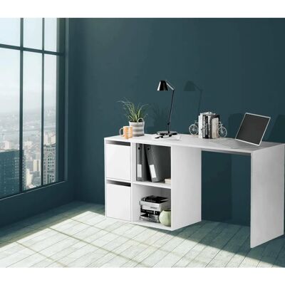 DMORA Milwaukee Bureau Modulaire avec Étagères - Bureau - Publicité DMORA Milwaukee Bureau Modulaire avec Étagères - Bureau - Publicité