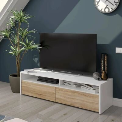 Mobile TV Bianco con 2 Ante - Arredo Moderno Mobile TV Bianco con 2 Ante - Arredo Moderno