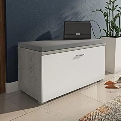 Libreria DMORA Hampton - Moderna con 3 ripiani bianchi Libreria DMORA Hampton - Moderna con 3 ripiani bianchi