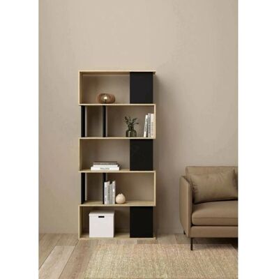 Libreria DMORA con ripiani asimmetrici - 80x175x29cm Libreria DMORA con ripiani asimmetrici - 80x175x29cm