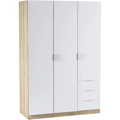 Dmora Allentown - Armoire avec 3 Portes et 3 Tiroirs - Publicité Dmora Allentown - Armoire avec 3 Portes et 3 Tiroirs - Publicité