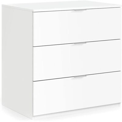 Dmora Modelo: Cajonera - 3 Cajones Blanco - Cómoda Dmora Modelo: Cajonera - 3 Cajones Blanco - Cómoda