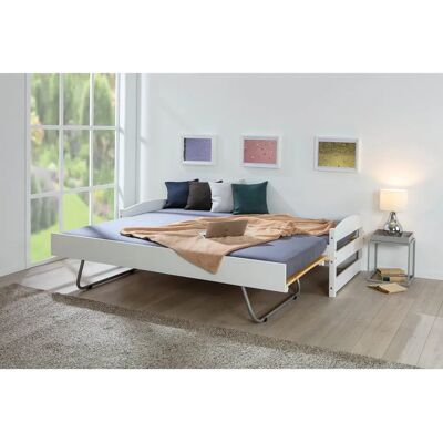 Italien Strauss Bett mit Stauraum - Modernes Design - 120x190 Italien Strauss Bett mit Stauraum - Modernes Design - 120x190