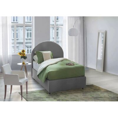 Letto in Tessuto DMORA Beatrice con Contenitore - Design Italiano Letto in Tessuto DMORA Beatrice con Contenitore - Design Italiano