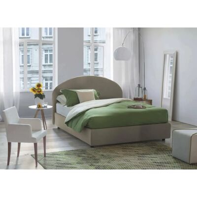 DMORA Letto Queen - Contenitore, Tessuto, 120x190 DMORA Letto Queen - Contenitore, Tessuto, 120x190