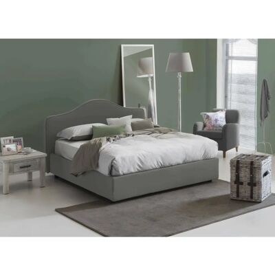Letto doppio Talamo Italia con rivestimento in tessuto - Made in Italy Letto doppio Talamo Italia con rivestimento in tessuto - Made in Italy