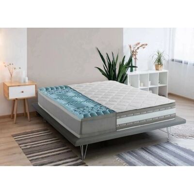 Matelas Ines TALAMO ITALIA - Mousse mémoire, Gel, 9 zones - Publicité Matelas Ines TALAMO ITALIA - Mousse mémoire, Gel, 9 zones - Publicité