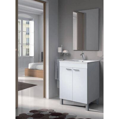 DMORA Mobile bagno bianco moderno - 60x80x45cm DMORA Mobile bagno bianco moderno - 60x80x45cm