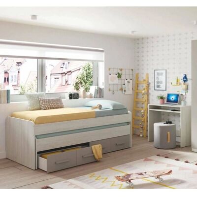 Letto singolo Spokane di DMORA con cassetti - Arredo per camera dei bambini Letto singolo Spokane di DMORA con cassetti - Arredo per camera dei bambini