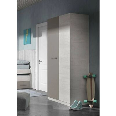 DMORA Armario Abilene - 2 Puertas, 3 Estantes, Barra DMORA Armario Abilene - 2 Puertas, 3 Estantes, Barra