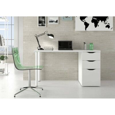 DMORA - Escritorio Reversible con Cajón y Puerta - 138x60h74 DMORA - Escritorio Reversible con Cajón y Puerta - 138x60h74