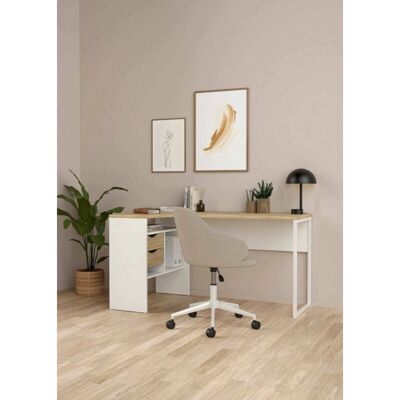 DMORA Scrivania angolare con due cassetti - Arredo ufficio DMORA Scrivania angolare con due cassetti - Arredo ufficio